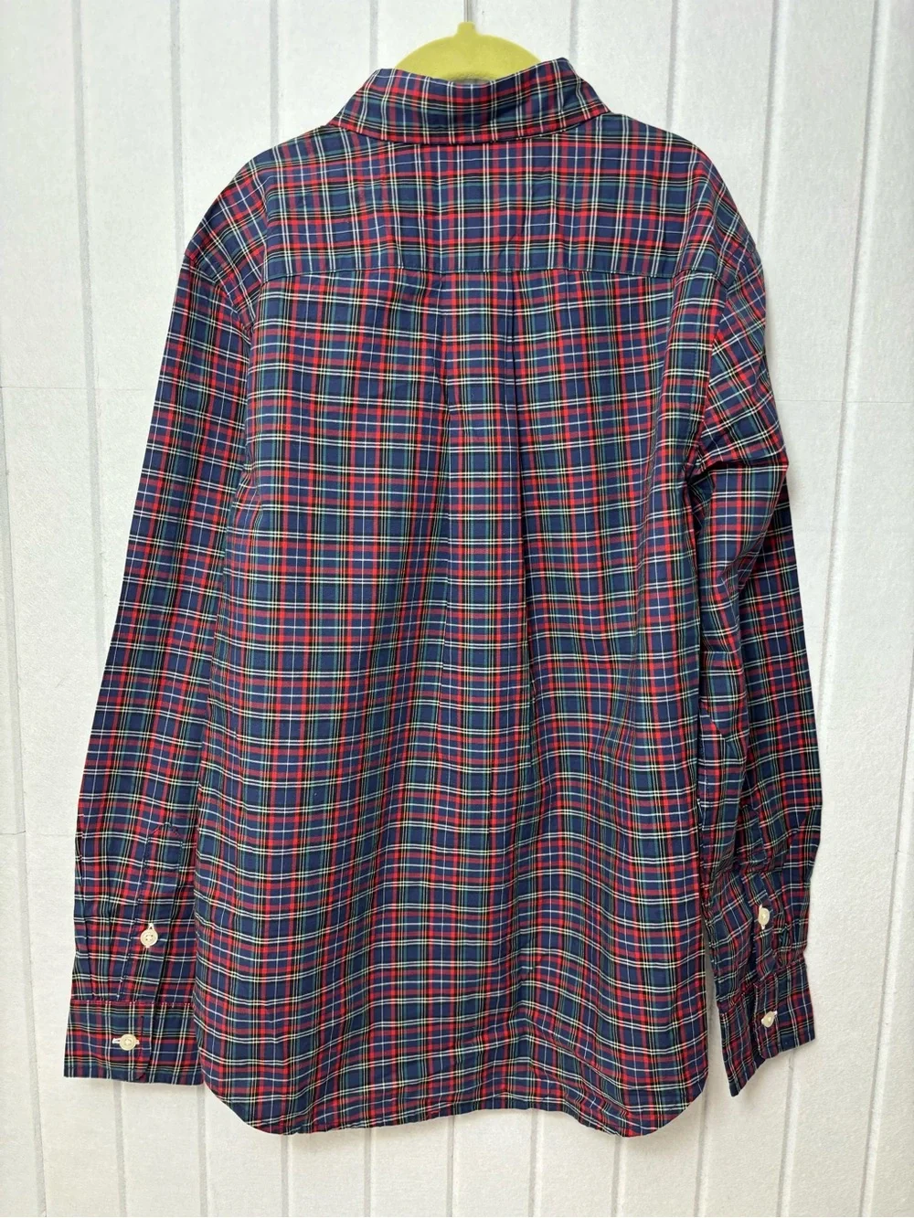 Ralph Lauren BOY Red & Blue Plaid Button-Down Shirt Size M (10-12)